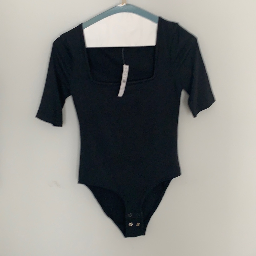 Jcrew bodysuit black, square neck